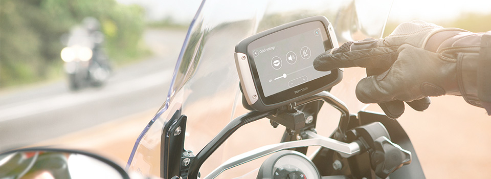 TomTom Rider montiert